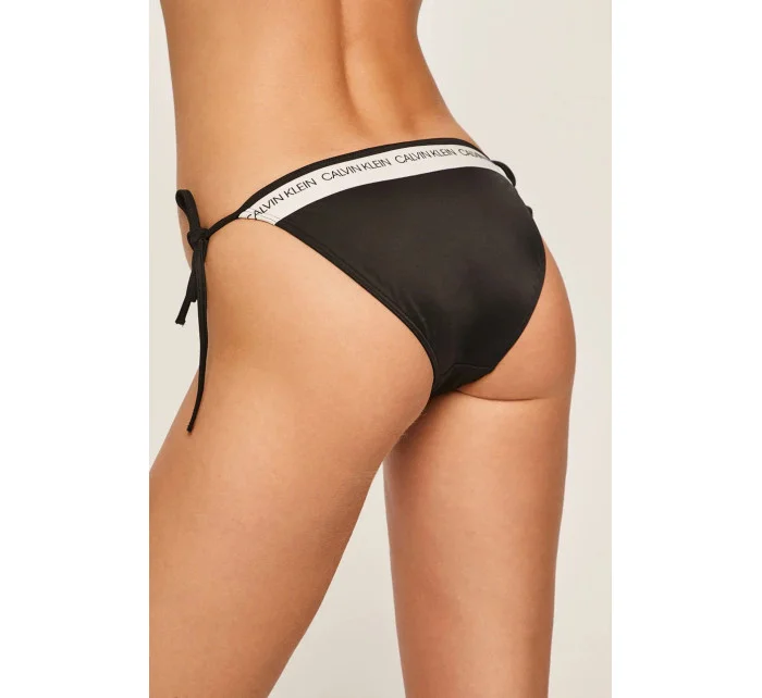 Spodný diel plaviek KW0KW00650-BEH čiernobiela - Calvin Klein