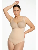 Dámske body 419 Seamless Open Beige - Julimex