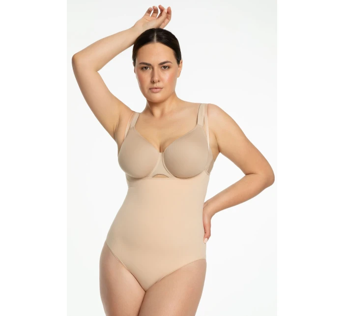 Dámske body 419 Seamless Open Beige - Julimex
