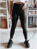 Dámské voskované legíny s vysokým pasem black Dstreet model 21982100 - FashionStreet