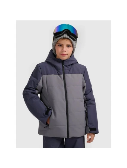 Chlapčenská lyžiarska bunda 5000 s membránou 4F 4FJRAW25TTJAM1064-22S