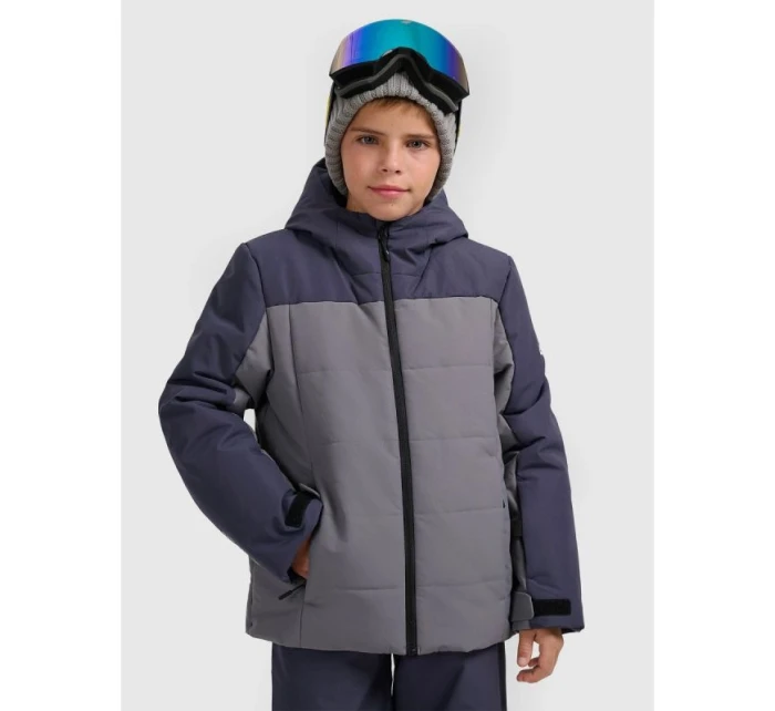 Chlapčenská lyžiarska bunda 5000 s membránou 4F 4FJRAW25TTJAM1064-22S