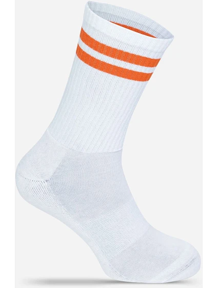 Mr. Socks L 05004 Tenisové ponožky „Basic“ 88.5004 biele/oranžové Mr. Socks L 05004 Tenisové ponožky „Basic“ 88.5004 biele/oranžové