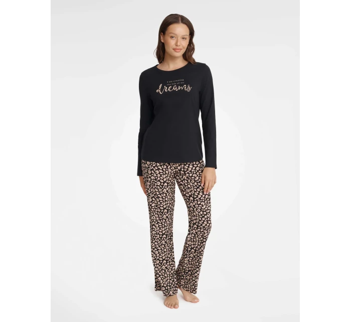 Dámské pyžamo Gino model 21899844 Černá - HENDERSON LADIES