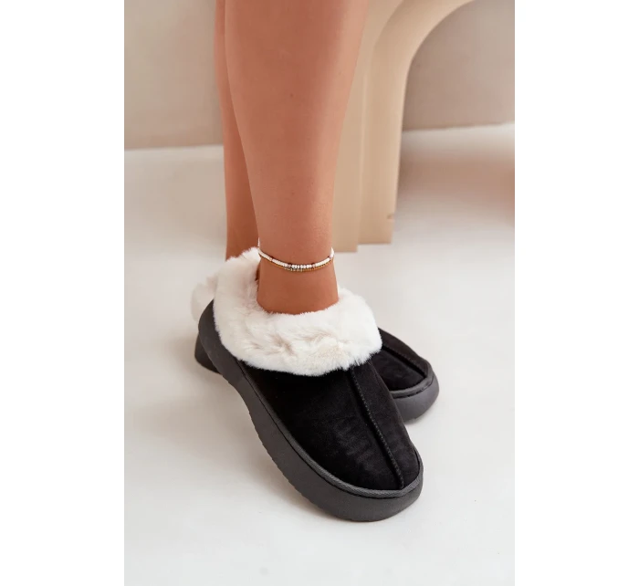 Dámske papuče s kožušinou Black Zinntia Dámske papuče s kožušinou Black Zinntia