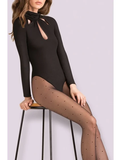 Tenké pančuchové nohavice so vzorom PUNTINA LUREX