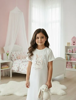 Dětské dívčí tričko model 22106632 Spací 3 kr/r 122128 - Cornette