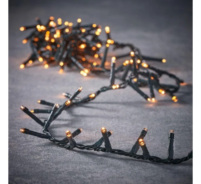 VIANOČNÝ STROMČEK SVETELNÁ REŤAZ 550 VIEDOL ČASOVAČ TEPLÁ BIELA LUCA