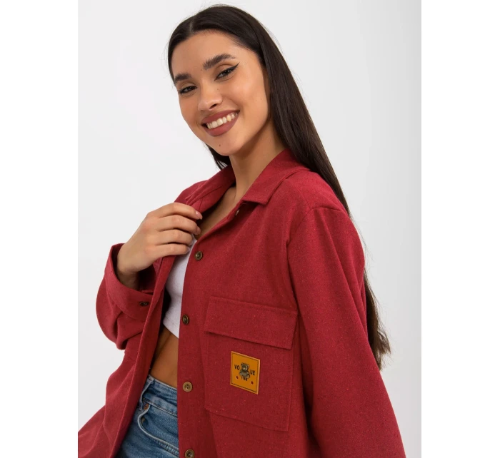 Dámska košeľa LK KS 509164.11 tmavo ružová - FPrice