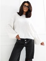 Sweter PM SW model 22334111 ecru - FPrice Sweter PM SW model 22334111 ecru - FPrice
