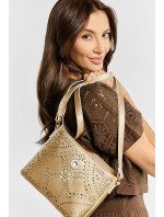 Monnari Bags Dámska kabelka so zaujímavým vzorom Zlatá