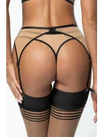 Podväzkový pás V-10802 béžovo-čierny - Axami