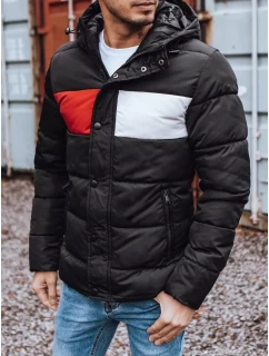 Pánská prošívaná zimní bunda černá model 21963848 - Dstreet