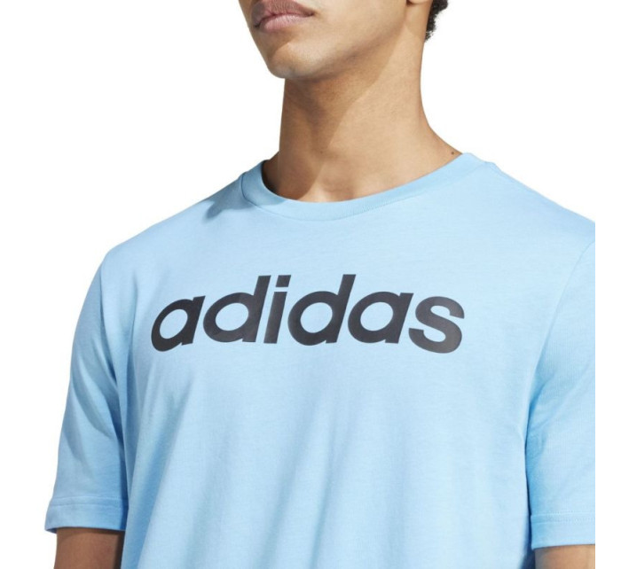 Adidas Essentials Single Jersey Lineárne vyšívané logo Tee M IS1350 Muži