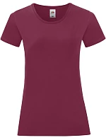 Fruit of the Loom Lady-Fit Iconic 150 T Dámske tričko 16.1432 bordová Fruit of the Loom Lady-Fit Iconic 150 T Dámske tričko 16.1432 bordová