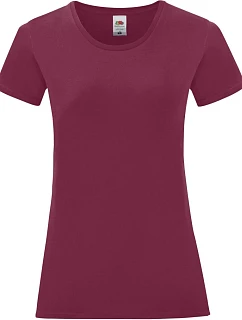 LadyFit Iconic 150 T Dámské tričko model 22429469 burgundy - Fruit of the Loom
