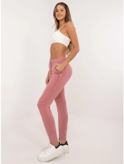 Tepláky CLM DR 0128.05P tmavoružové