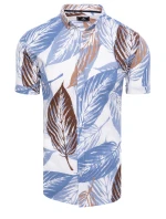 Pánské bílé tričko s krátkým rukávem Dstreet model 21969115 - FashionStreet