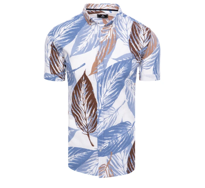 Pánské bílé tričko s krátkým rukávem Dstreet model 21969115 - FashionStreet