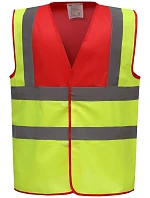Yoko HVW 100 Hi-Vis bezpečnostná vesta 79.W100 červená/výrazne žltá Yoko HVW 100 Hi-Vis bezpečnostná vesta 79.W100 červená/výrazne žltá