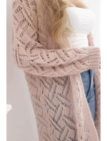 Dlhý sveter Super KID Mohér tmavá púdrová ružová