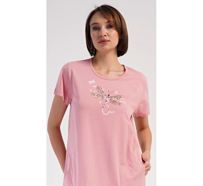 Dámske domáce šaty s krátkymi rukávmi Vanda Dámske domáce šaty s krátkymi rukávmi Vanda