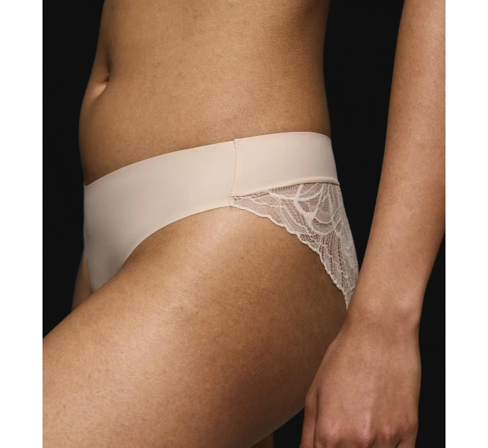 Dámske body Make-Up Illusion Lace Highleg Tai - BROWN - svetlohnedá 00NZ - TRIUMPH