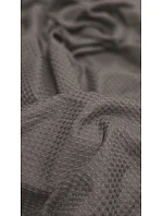 Pánske vafľové pončo Saimaa s kapucňou, farba Organic Grey Pánske vafľové pončo Saimaa s kapucňou, farba Organic Grey