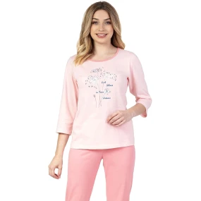 Dámske pyžamo 671 ružové - REGINA
