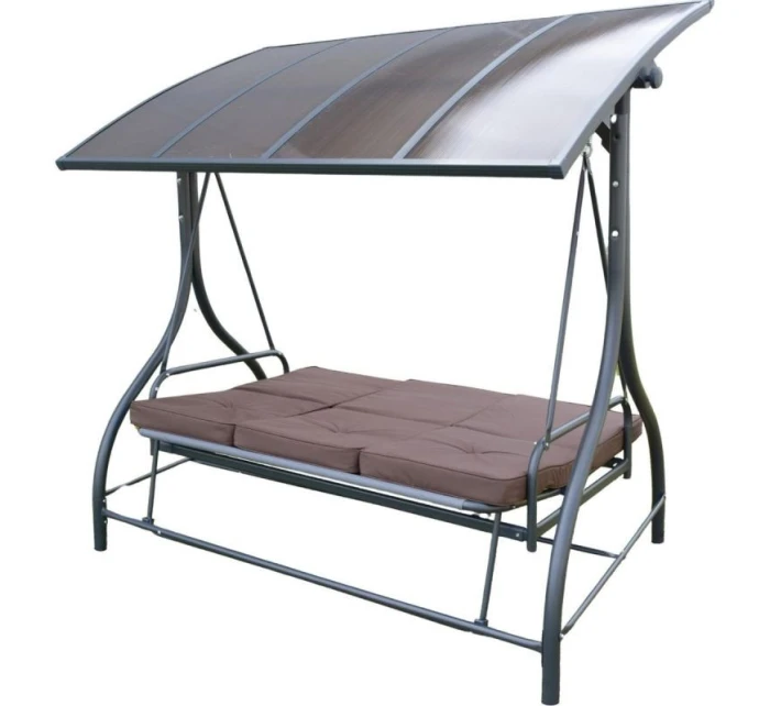 3-MIESTNA ZÁHRADNÁ HOJDAČKA 194X120X173CM ZOSIA S POLYKARBONÁTOVOU STRIEŠKOU 3-MIESTNA ZÁHRADNÁ HOJDAČKA 194X120X173CM ZOSIA S POLYKARBONÁTOVOU STRIEŠKOU