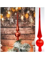 VRCHOL VIANOČNÉHO STROMČEKA 25 CM VYSOKÝ ČERVENÝ