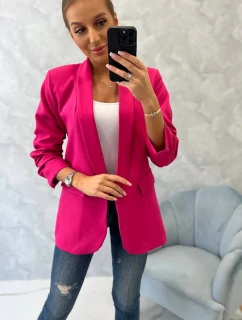 Bunda s chlopňou elegantná fuchsiová