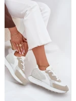 Dámské Kožené Sneakersy Big Star model 21705953 HiPoly System Bílé - Big Star Shoes Dámské Kožené Sneakersy Big Star model 21705953 HiPoly System Bílé - Big Star Shoes