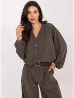 IT KS košeľa 233607.63 tmavá khaki IT KS košeľa 233607.63 tmavá khaki