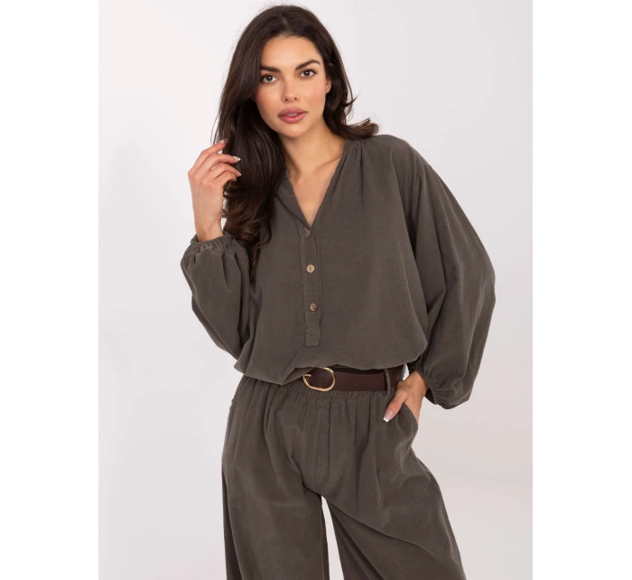 IT KS košeľa 233607.63 tmavá khaki IT KS košeľa 233607.63 tmavá khaki