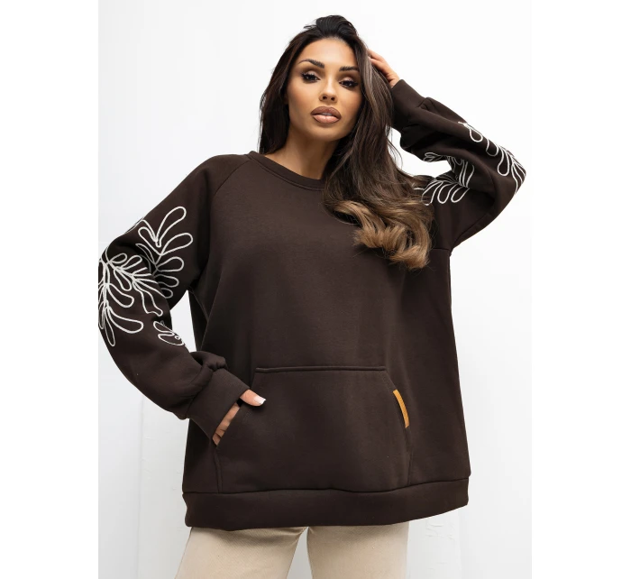 RV BL mikina A1042.25 tmavohnedá