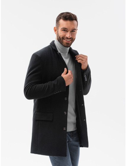 Pánský kabát Coat model 17256367 Black - Ombre