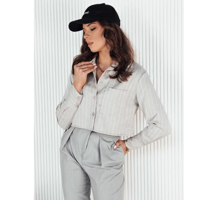 Dámská pruhovaná košile šedá Dstreet model 21972910 - FashionStreet