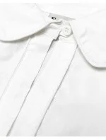 Bílá dámská košile se pro zapínání ve výstřihu model 18406802 - S&G Collection