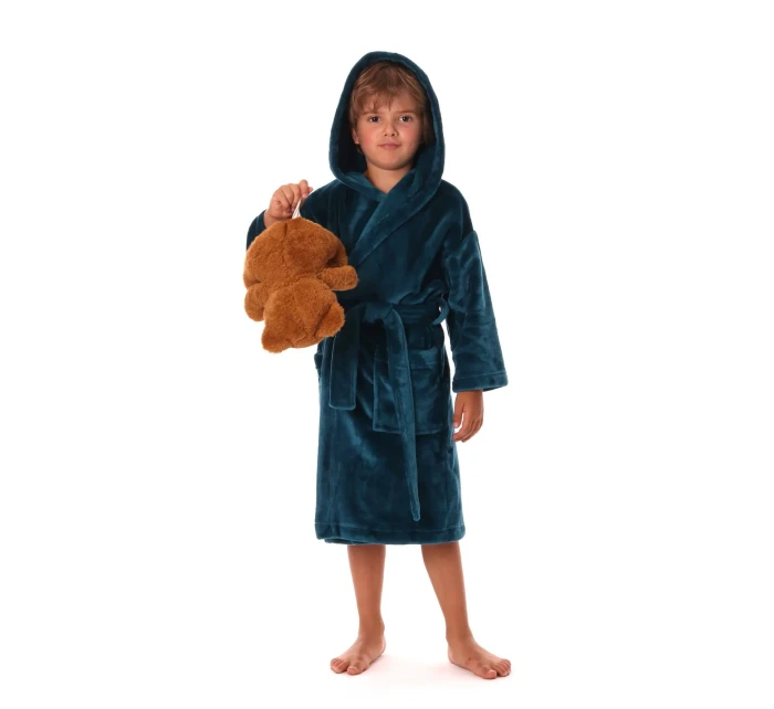 Detský župan Siena s kapucňou 9156 pink pearl - Vestis