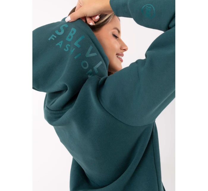 Mikina D10600BI02690A7NO morská farba