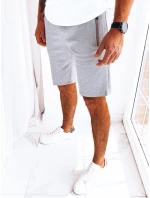Pánské světle šedé teplákové kraťasy Dstreet model 21968953 - FashionStreet