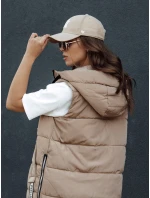 Dámska prešívaná vesta SKYLER camel FashionStreet TY4503