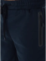 FashionStreet pánske tmavomodré teplákové šortky SX2472