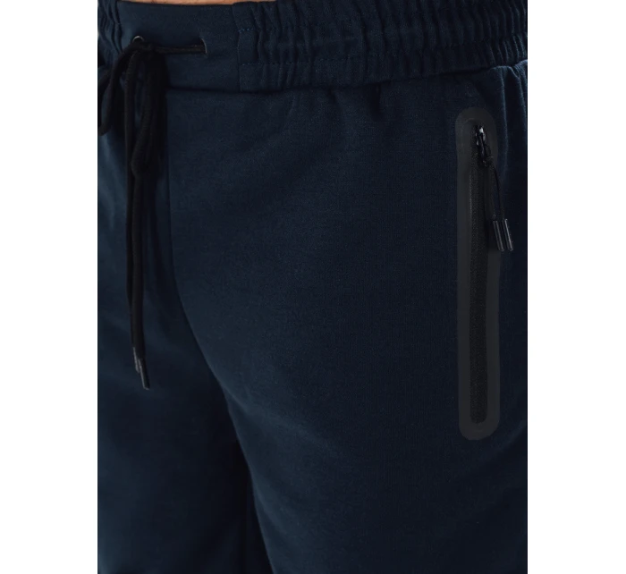 FashionStreet pánske tmavomodré teplákové šortky SX2472