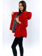 Krátká červená bunda typu parka model 8237759 - LHD