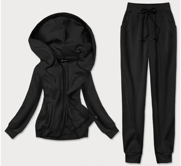 Čierny dámsky športový komplet (734ART)