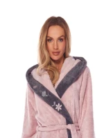 Dámský župan model 20816335 beige - L&L Dámský župan model 20816335 beige - L&L