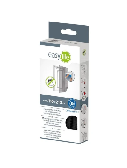 MOSKYTIÉRA NA DVERE 2X60X210 ČIERNA