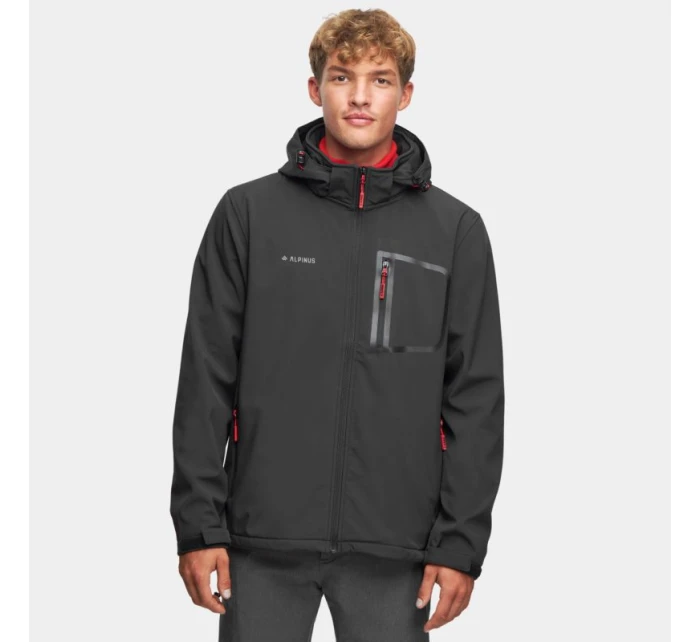 Alpinus Stenshuvud softshellová bunda čierna BR43371 pánske